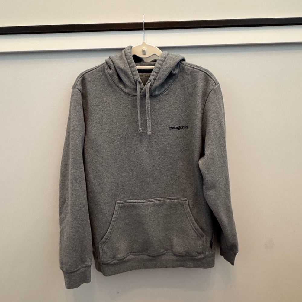 Patagonia Gray Hooded Pullover Sweatshirt